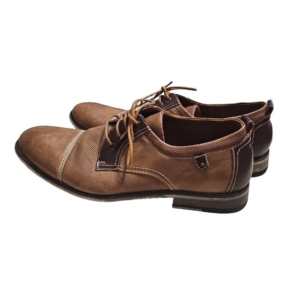 Ferro Aldo Preppy Leather Oxford Dress Shoes‎ Brown  Men 13 Clean Very Good P14